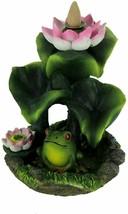 Fantasy Gifts Frog Incense Back Flow Burner - Resin, 6&quot;x4&quot; - £18.99 GBP