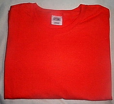 Mens NWOT Port and Co Orange Short Sleeve T Shirt Size 6XL - £12.74 GBP