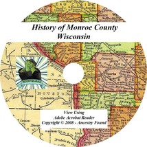 1912 History &amp; Genealogy of MONROE County Wisconsin WI - £4.67 GBP