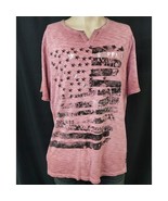 Buffalo David Bitton Men&#39;s Pink Shirt/T-shirt/Short Sleeve SzXL SKU 3236 - $17.54