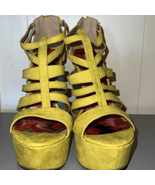Qupid lime green cut out platforms size 9 - $17.64