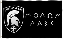 3x5 Molon Labe Come and Take It Greek Spartan Battle Flag 3&#39;x5&#39; Banner grommets - £13.36 GBP