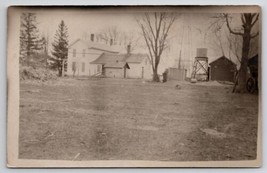 Farmhouse Homestead Windmill Water Tower Tank Barns c1910 RPPC Postcard T30  - £7.15 GBP