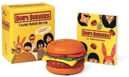 Bob&#39;s Burgers Talking Burger Button &amp; Book of Show Quotes and Images NEW SEALED - £8.57 GBP