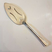 DS Stainless Pierced Pie Server Lily Flower Dots Pattern 10.5&quot; Slotted S... - £6.95 GBP