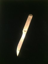 Vintage 60s brass letter opener/ruler marked The Drolson Company - £11.99 GBP