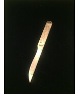 Vintage 60s brass letter opener/ruler marked The Drolson Company - $280.80 MXN