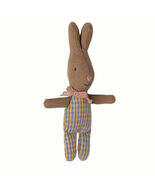 Micro Rabbit Plush Toy –Fabric Style Soft Rabbit Doll,Rose/Blue Gingham ... - $59.00