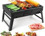 Uten Charcoal Grill, Tabletop Outdoor Tabletop Barbecue Grill For Camping, - £23.46 GBP