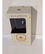 Baldwin Limelight Black Onyx Solid Brass Premium Tissue Roll Holder NEW - $1,105.61 MXN