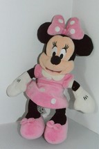  Disney Store Minnie Mouse Plush Bean Bag Lovey Doll Soft Toy Pink Polka... - $13.99