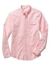 New Gap Men&#39;s Slim Fit Casual Shirt Pink Size L - £34.60 GBP