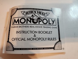 Monopoly Original Nintendo NES Instruction Booklet Only!! Manual Only!! - £6.16 GBP