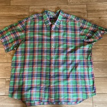Polo Ralph Lauren INDIAN MADRAS Lightweight Plaid Button Down Shirt 4XB 4TG - $69.99