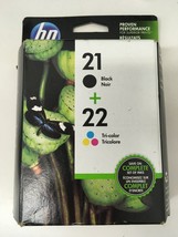 Genuine HP 21black + 22tri-color C9509FN option 140 new oct. 2016 - £14.85 GBP