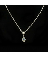 TINY HAMSA HAND OF FATIMA NECKLACE Kabbalah Evil Eye Charm Good Luck Pro... - $126.85 MXN