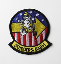 US NAVY F-14 TOMCAT SLUGGERS BABY EMBROIDERED PATCH 3 INCHES - £4.46 GBP