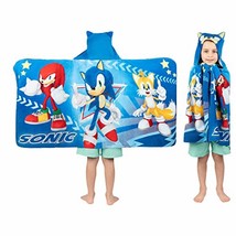 Sonic The Hedgehog Hooded Towel Wrap 24x50 in - $1,443.67 MXN