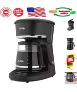 Brew Now or Later: 12-Cup Fully Automatic Coffee Maker with Reusable Filter - $165.05 CAD