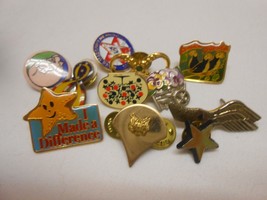 Vintage lot men&#39;s women&#39;s pins brooch pinbacks Masonry Sitka Alaska Junk Drawer - £14.55 GBP