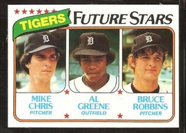 Detroit Tigers Future Stars Mike Chris Al Greene Bruce Robbins 1980 Topps Baseba - £0.39 GBP
