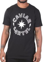 Caviar Cartel SSUR Men&#39;s Black White Star Logo T-Shirt C14607668 NWT - $38.46