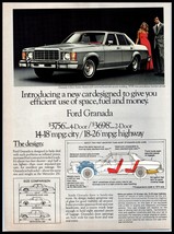 1974 Magazine Car Print Ad - FORD "Granada" 4 Door Sedan A7 - $4.94