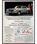 1974 Magazine Car Print Ad - FORD &quot;Granada&quot; 4 Door Sedan A7 - £3.87 GBP