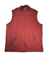 Cremieux men&#39;s quilted burgundy polyester full-zip vest burgundy size 2XT - €27,78 EUR
