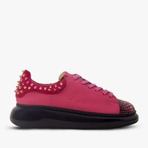 The Venezia Fuchsia Leather Women Sneaker image 5