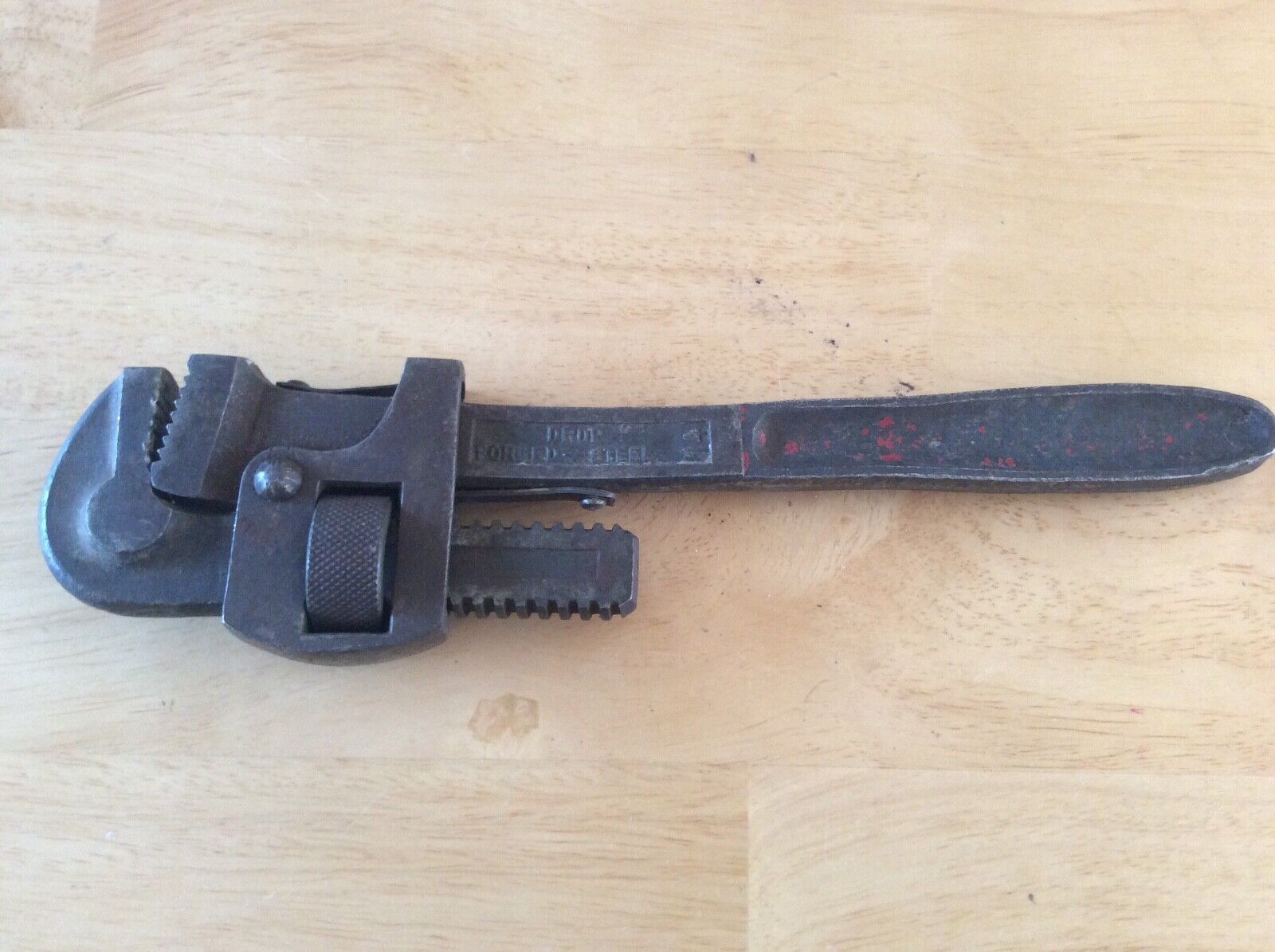 Primary image for VINTAGE DROP FORGED STEEL PIPE WRENCH 14 GERMANY
