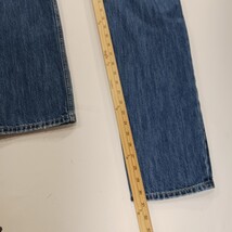 Levis Low Pro Straight Womens Blue Cotton Distressed Denim Jeans Size 26 (27×31) image 8