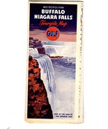 Metropolitan Buffalo Niagara Falls - Tour gide Map -Gulf -Vintage Map 19... - €2,37 EUR