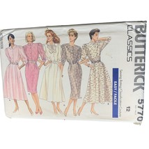 Butterick Misses Dress Sewing Pattern Sz 12 5770 - Uncut - $14.84