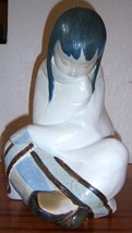 Lladro &quot;ESKIMO GIRL&quot; NAP Lladro Juan Huerta Pottery Figure Sculpture Retired VTG - £280.69 GBP