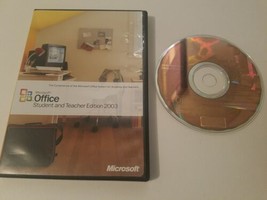 Genuine Microsoft Office Student &amp; Teacher Edition 2003 Software W/ Prod... - £11.42 GBP