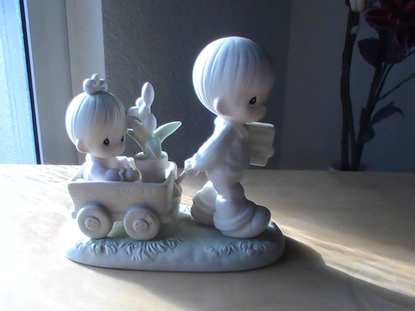 1989 Precious Moments “Easter’s On Its Way” Figurine  - $35.00