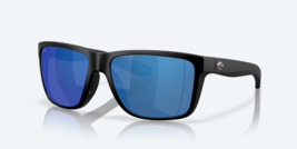 NEW Costa Del Mar BROADBILL II POLARIZED Sunglasses Matte Black/Blue Mir... - $148.49