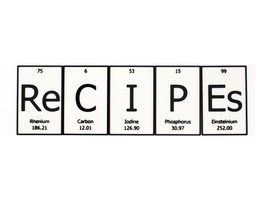 ReCIPEs | Periodic Table of Elements Wall, Desk or Shelf Sign - $12.00