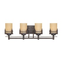 Designers Fountain 82104-WM Mission Ridge 4 Bathroom Vanity Light Fixture, 7.0 - £193.77 GBP