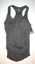 NWT New Womens Colosseum S Small Dark Gray Seamless Tank Top Yoga Gym Casual - £18.60 GBP