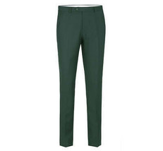 Men Flat Front Suit Separate Pants Slim Fit Soft light Weight Slacks 201... - £47.54 GBP