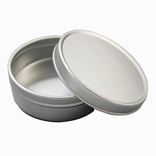 Bluemoona 20 PCS - Aluminum Empty Cosmetic Pots Lip Balm Container Jar Nickel Ti