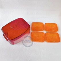 SET 5 PCS SIGNAL LENS &amp; TAIL LAMP LENS FOR KAWASAKI KH110 GTO KZ550 KZ75... - $16.17
