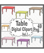 Table Digital Clipart Vol.1 - $37.30 MXN