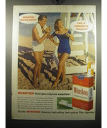 1957 Winston Cigarettes Ad - Winston Tastes Good Like a Cigarette Should - £14.55 GBP