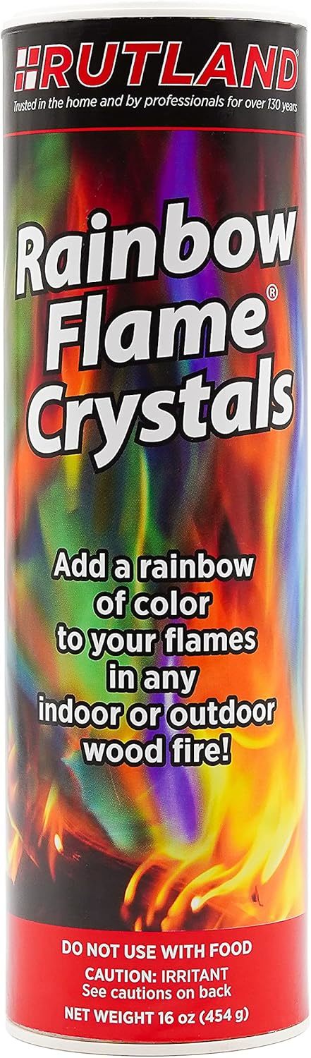 Rutland Products Rainbow Flame Crystals, 1 Lb Canister, 1 Unit, Multicol... - $27.92