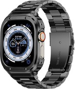 MioHHR Stainless Steel Band and Case Compatible with Apple Watch Band 49... - $428.55 MXN