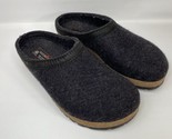 Haflinger GZL Grizzly Wool Felt Clog Shoes Gray Size EUR 39 US Men 7 Wom... - $48.62