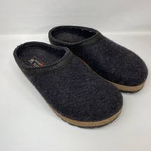 Haflinger GZL Grizzly Wool Felt Clog Shoes Gray Size EUR 39 US Men 7 Women 9 - £38.77 GBP